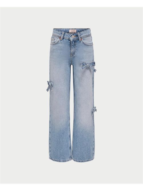Only Girls Jeans with Bows ONLY | 15345157LIGHT BLUE DENIM